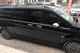 OMSA Mercedes Vito W447 Krom Cam Alt Çıtaları 8 Parça Tek Sürgülü Kısa Şase 2014 ve Sonrası