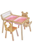 Rulo Aparatlı Duyusal Etkinlik Masası + 2 Sandalye