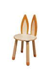 Wood & Joy Doğal Ahşap Renkli Çocuk Sandalye Tilki