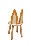 Wood & Joy Doğal Ahşap Renkli Çocuk Sandalye Tilki