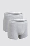 D'S Damat Gri 2'Li Boxer Set 4HC44ORTBS02