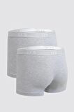 D'S Damat Gri 2'Li Boxer Set 4HC44ORTBS02