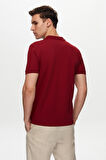 Ds Damat Regular Fit Bordo %100 Pamuk Polo Yaka T-shirt 6HC14ORT51000