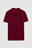 Ds Damat Regular Fit Bordo %100 Pamuk Polo Yaka T-shirt 6HC14ORT51000