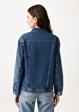 Mavi Karla Gold Icon Koyu Jean Ceket 110154-30105
