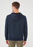 Mavi Logolu Kapüşonlu Lacivert Sweatshirt 065809-29743