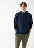 Mavi Logolu Kapüşonlu Lacivert Sweatshirt 065809-29743