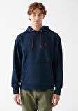 Mavi Logolu Kapüşonlu Lacivert Sweatshirt 065809-29743