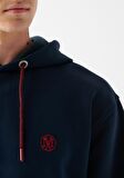 Mavi Logolu Kapüşonlu Lacivert Sweatshirt 065809-29743
