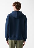 Mavi Logolu Kapüşonlu Lacivert Sweatshirt 065809-29743