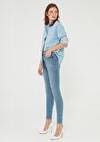 SERENAY Gold Shape Mavi Jean Pantolon 100980-30860