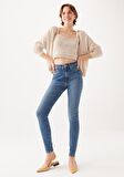 SERENAY Gold Shape Mavi Jean Pantolon 100980-30860
