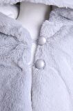 Babyhola Kız Bebek Çocuk Pamuk Astarlı Külah Kapüşonlu Peluş Kaban Kışlık 13622