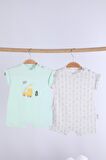 Babyhola Erkek Bebek Çocuk Tulum 2'li Set 13649