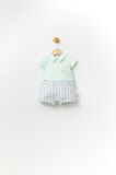 Babyhola %100 Pamuk Bisiklet Nakışlı Erkek Kız Bebek Şort Yazlık Bayramlık Tulum 13654