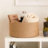 Ocean Home Jüt Halat Sepet // 35x15