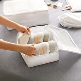 Ocean Home 4'lü Beyaz Bavul İçi Organizer Set