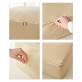 4'lü Bej Balıksırtı Hurç Set 2 Adet 30 x 22 x 18 / 2 Adet 52 x 28 x 21 cm