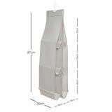 Bölmeli Gri Balıksırtı Çanta Düzenleyici 30 x 97 cm