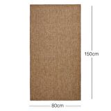 Yıkanabilir Jüt Görünümlü Naturel Renk Balıksırtı Halı Kilim 80 x 150 cm