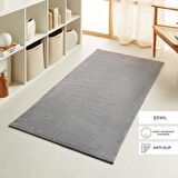 Gri Renk Balıksırtı Şönil Halı Kilim 80 x 150 cm
