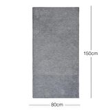 Gri Renk Balıksırtı Şönil Halı Kilim 80 x 150 cm