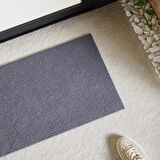 360 gr Kaymaz Tabanlı Gri Renk Kapı Önü Paspası 40 x 60 cm