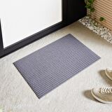 288 gr Kaymaz Tabanlı Gri Renk Kapı Önü Paspası 40 x 60 cm