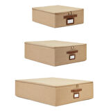 Ocean Home Textile 3'lü Jüt Destekli Hurç Set 31 x 38 x 12 + 45 x 55 x 18 + 55 x 70 x 18 cm