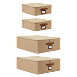Ocean Home Textile 4'lü Jüt Destekli Hurç Set 2 Adet 31 x 38 x 12 + 45 x 55 x 18 cm