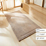 Ocean Home Textile Yıkanabilir Pamuklu Bej Renk Kilim 80 x 150 cm