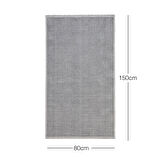 Ocean Home Textile Yıkanabilir Pamuklu Gri Renk Dama Desen Kilim 80 x 150 cm