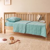 Ocean Home Textile %100 Pamuk Kumaş Kapitoneli Mint Çok Amaçlı Bebek Yatak Örtüsü Seti 1 Adet 100 x 150 / 1 Adet 37 x 47 cm