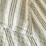 Ocean Home Textile Pamuklu Kapitoneli Haki Renk Çizgi Desen Çift Kişilik Yatak Örtüsü Seti 1 Adet 250 x 230 / 2 Adet 50 x 70 cm