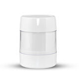 PREMİUM İKİLİ BANYO SETİ-BEYAZ  (ÇÖP KOVASI + SİLİKON TUVALET FIRÇASI)