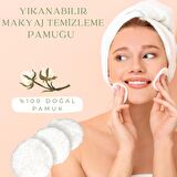 Yıkanabilir Makyaj Temizleme Pamuğu %100 Pamuk
