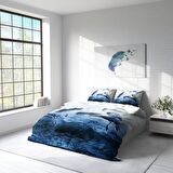 Monohome Martı Hayvan Figürlü Pamuk Saten Çift Kişilik Nevresim Takımı