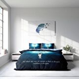 Monohome Gece Mottom Gece Temalı Pamuk Saten Çift Kişilik Nevresim Takımı