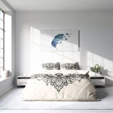 Monohome Gray Lines 3D Temalı Pamuk Saten Çift Kişilik Nevresim Takımı