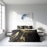 Monohome Black Design 3D Temalı Pamuk Saten Çift Kişilik Nevresim Takımı