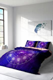 Nevresim Takımı %100 Doğal Pamuk Çift Kişilik 3d Digital Astroloji