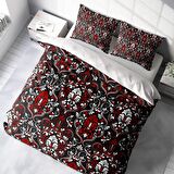 Monohome Damask 3D Temalı Pamuk Saten Çift Kişilik Nevresim Takımı