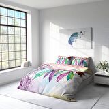 Monohome Sleep 3D Temalı Pamuk Saten Çift Kişilik Nevresim Takımı
