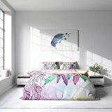 Monohome Sleep 3D Temalı Pamuk Saten Çift Kişilik Nevresim Takımı