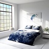 Monohome Stain 3D Temalı Pamuk Saten Çift Kişilik Nevresim Takımı