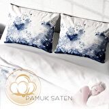 Monohome Stain 3D Temalı Pamuk Saten Çift Kişilik Nevresim Takımı