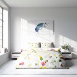 Monohome Garden Çiçekli Pamuk Saten Çift Kişilik Nevresim Takımı