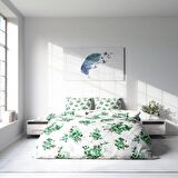 Monohome Bigarden 3D Temalı Pamuk Saten Çift Kişilik Nevresim Takımı