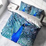 Monohome Pauw Hayvan Figürlü Pamuk Saten Çift Kişilik Nevresim Takımı