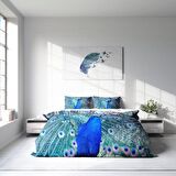 Monohome Pauw Hayvan Figürlü Pamuk Saten Çift Kişilik Nevresim Takımı